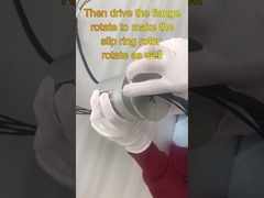 Blindschaft-Drehdurchführung mit Schleifring, integriert Strom- und Encodersignal