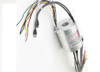Durch Loch-elektrischen Schleifring IP54 380VAC mit Ethernet-Kabel-Drehdurchführung