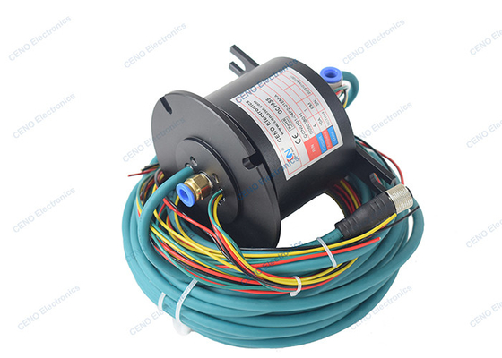 1MPa Luft-Pneumatik-Rotationsverbindung Kombinieren Elektrische Leistung Ethernet-Signal Rutschring