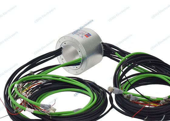 Niedertemperatur-Ethernet-Signal-Slip-Ringe mit Durch-Loch-Innendurchmesser von 65 mm