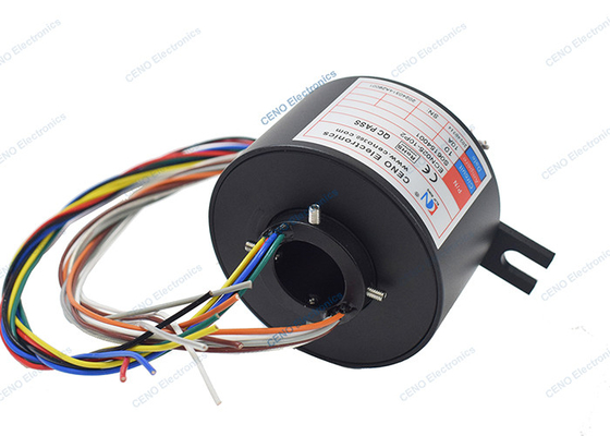 10 Schaltkreise 10A Elektro-Kollektor Rotationsrutschring mit Durchlöcher für Industrie