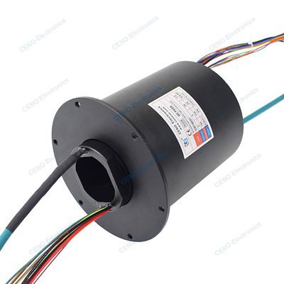 Integrieren Sie elektrische Energie Ethernet & RF-Slip Ring mit Radiofrequenz Rotary Union